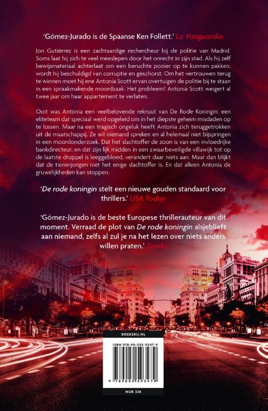 De rode Koningin / Antonia Scott achterkant