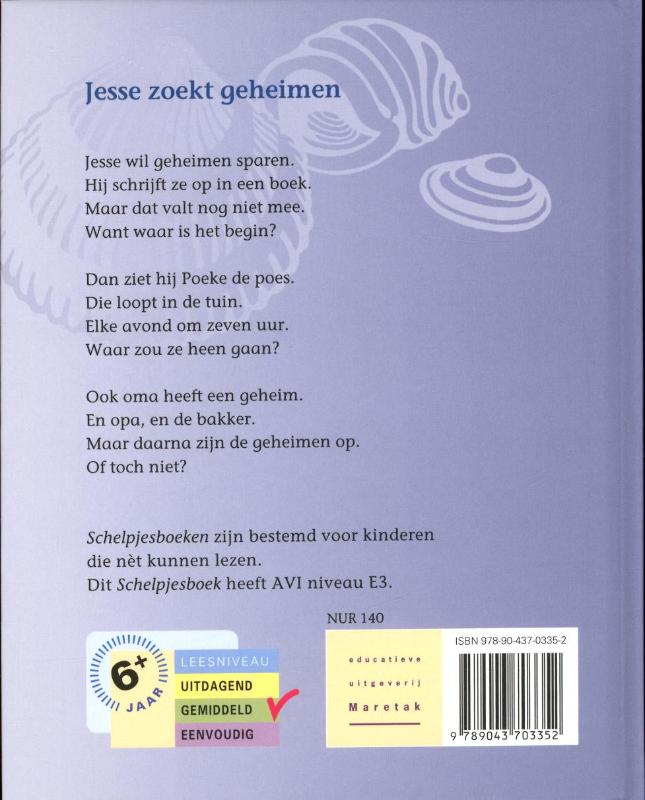 Jesse zoekt geheimen / Schelpjes achterkant