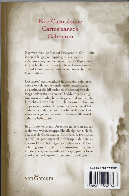 Descartes En De Utrechtse Universiteit achterkant