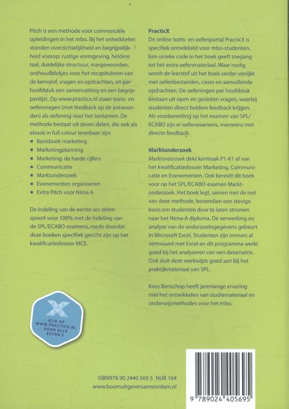 Marktonderzoek / Pitch achterkant