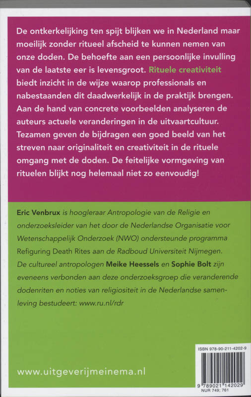 Rituele Creativiteit achterkant