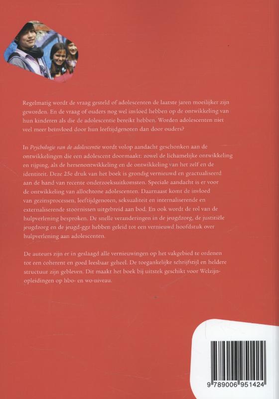 Psychologie van de adolescentie achterkant
