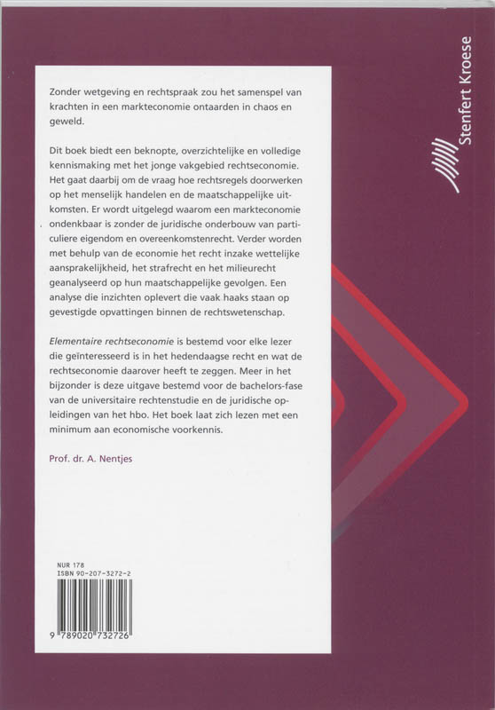 Elementaire rechtseconomie achterkant