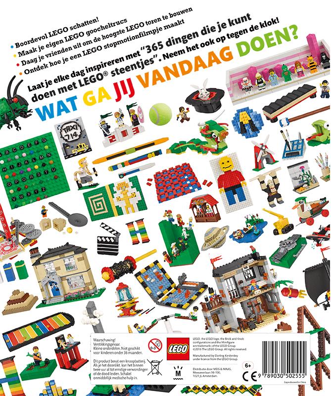 365 dingen om te doen met Lego steentjes achterkant