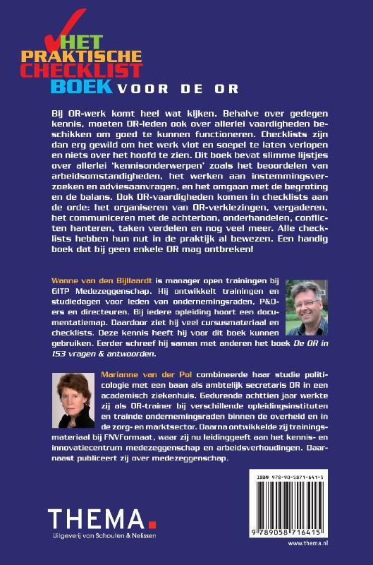 Het praktische checklistboek voor de OR achterkant
