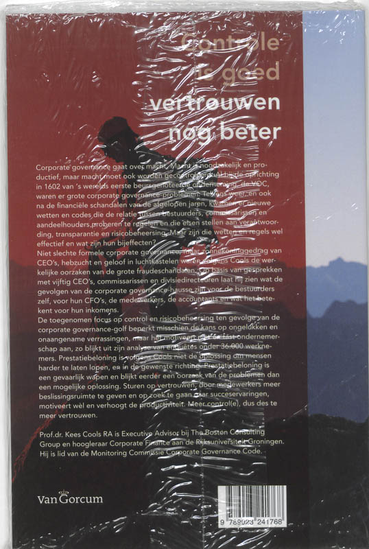 Controle is goed, vertrouwen nog beter / Stichting management studies achterkant