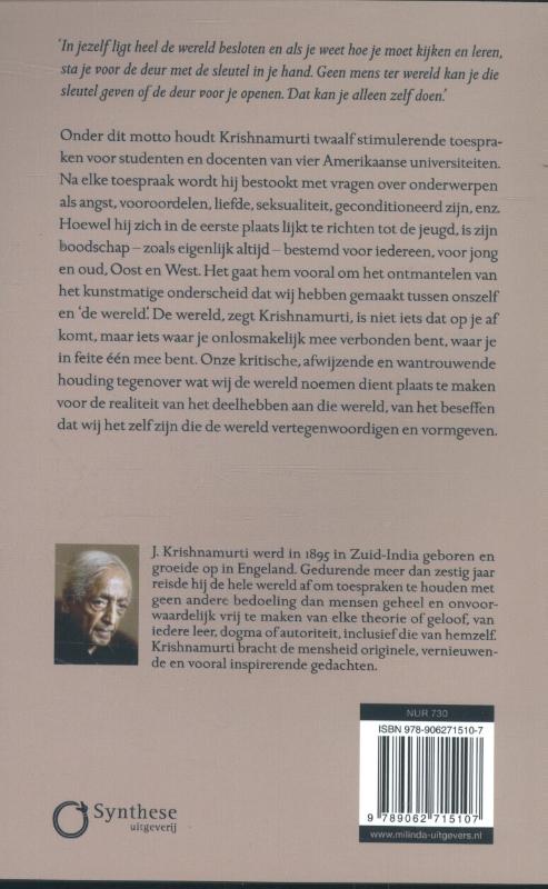 De wereld dat ben jij achterkant