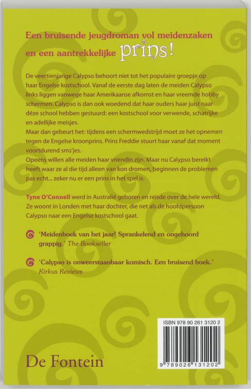 Hoe versier ik een prins / De kronieken van Calypso / 1 achterkant