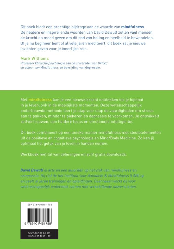 Mindfulness werkboek achterkant