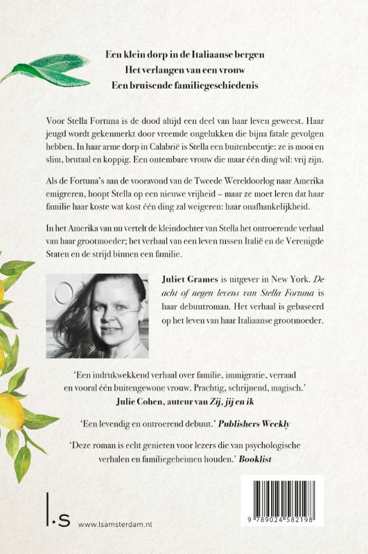 De acht of negen levens van Stella Fortuna achterkant