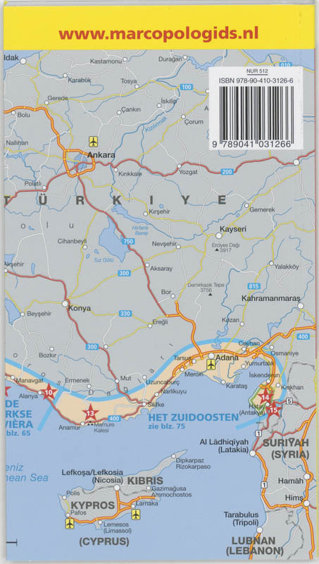 Marco Polo Reisgids Turkse Zuidkust achterkant