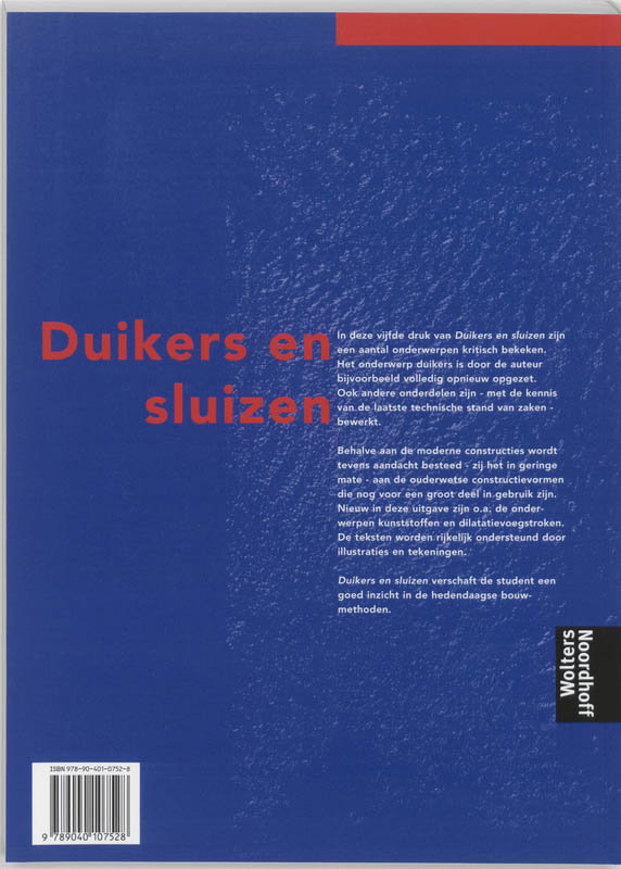 Weg- en waterbouwkunde MBO  -   Duikers en sluizen achterkant