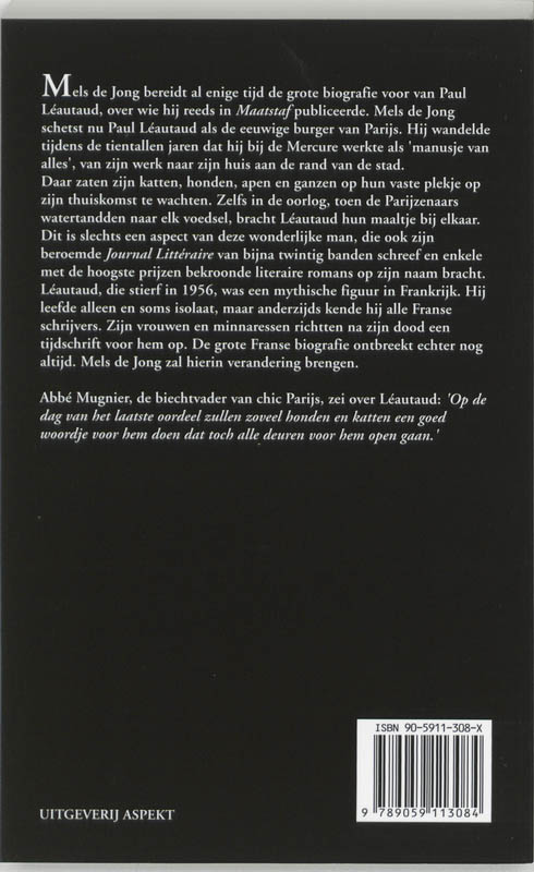 Paul Leautaud in Parijs achterkant