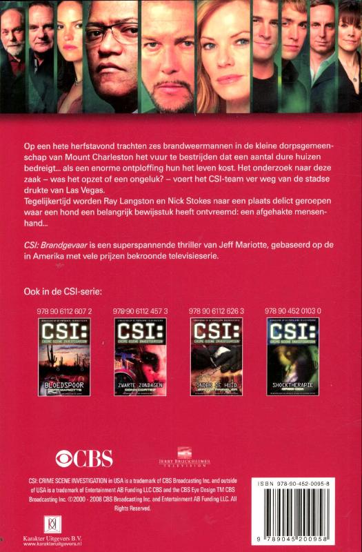 CSI: Brandgevaar achterkant
