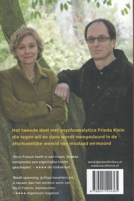 Dinsdag is voorbij / Frieda Klein / 2 achterkant