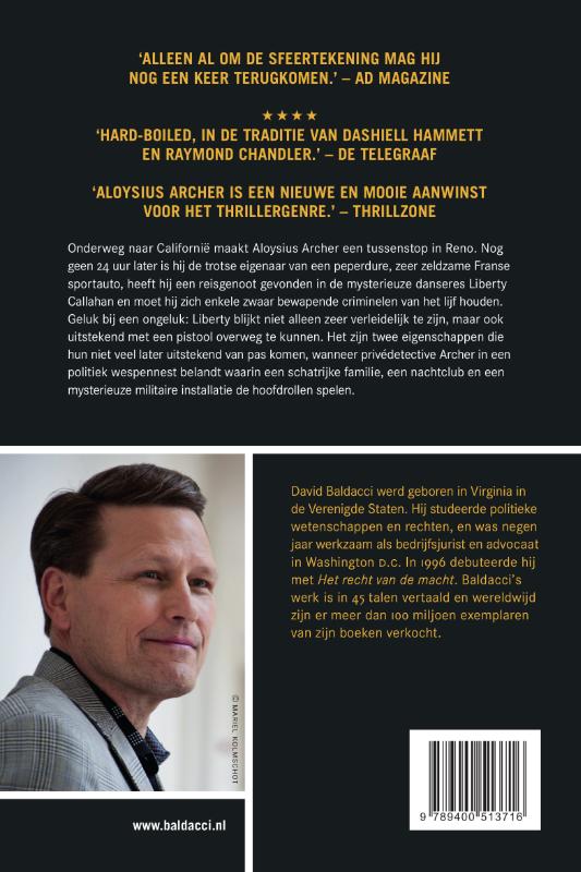 Aloysius Archer 2 -   Dodelijk spel achterkant