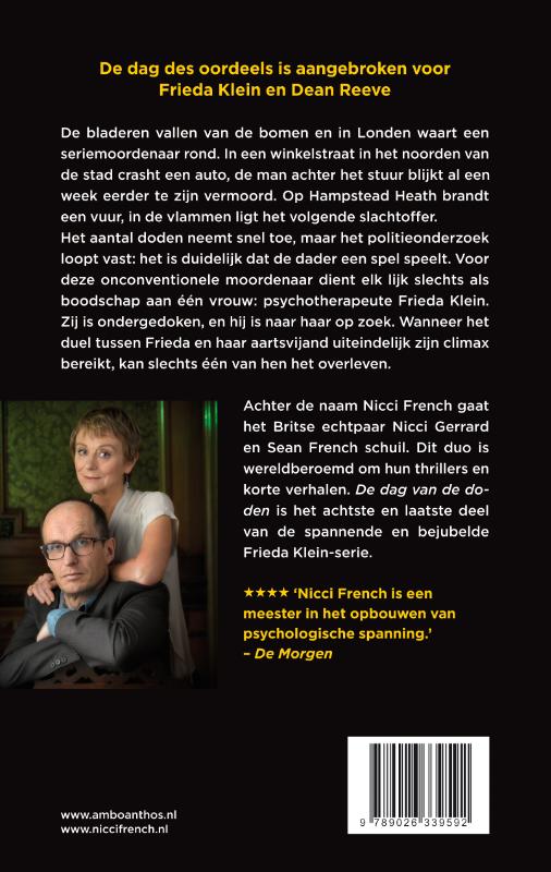 De dag van de doden / Frieda Klein / 8 achterkant