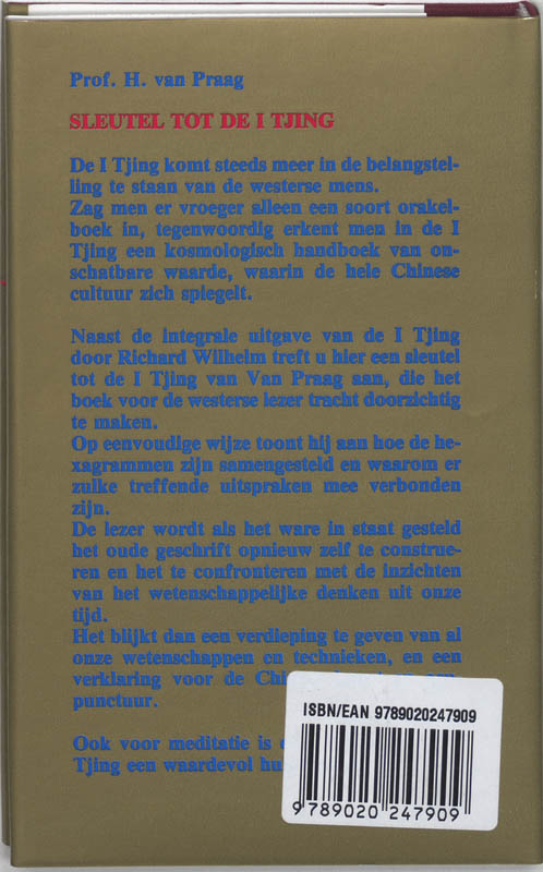 Sleutel tot de I-Tjing / New age achterkant