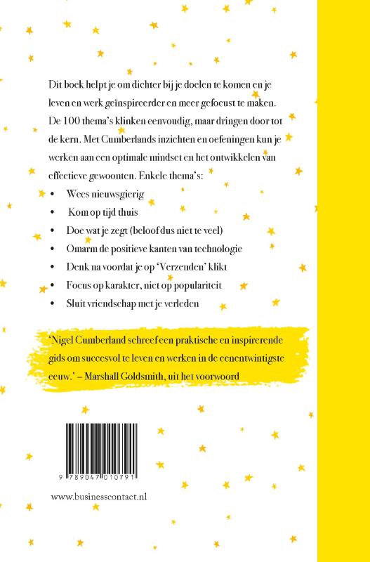 100 dingen die succesvolle mensen doen achterkant