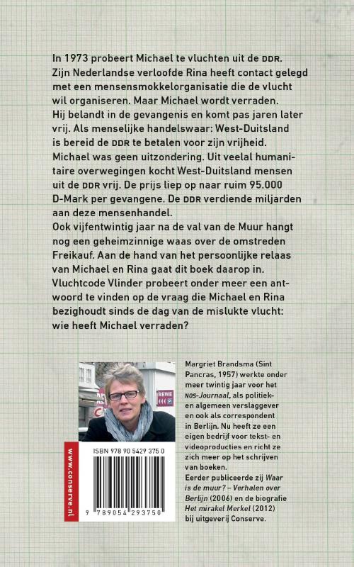 Vluchtcode vlinder achterkant