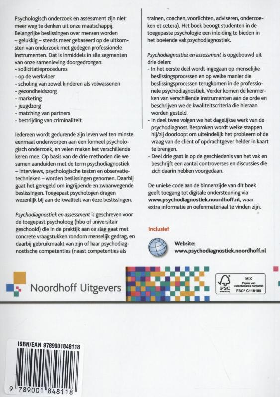 Psychodiagnostiek en assessment achterkant