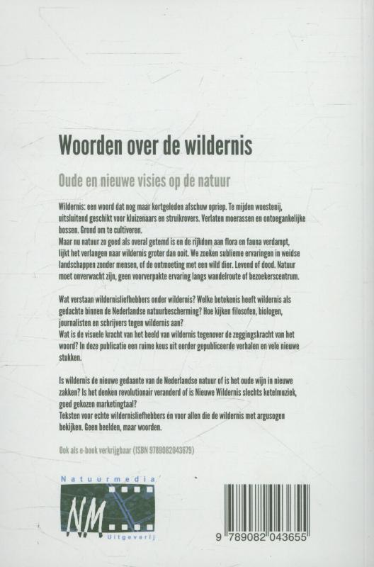 Woorden over de wildernis achterkant