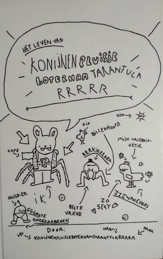 Het leven van konijnenpluisjeboterhamtarantularrrr