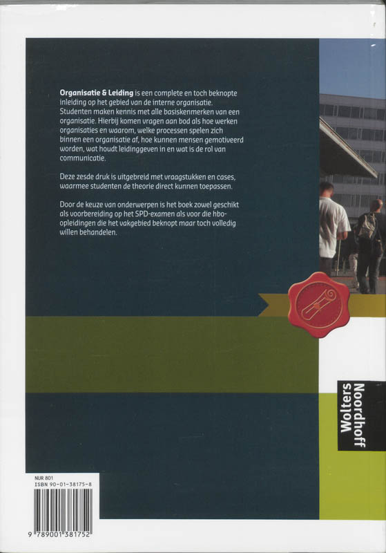 Organisatie en leiding achterkant