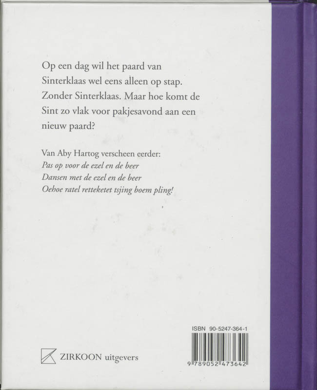 Het Paard Van Sinterklaas achterkant