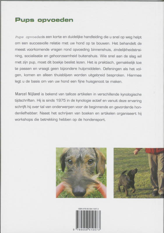 Hondenopvoeding Pups achterkant