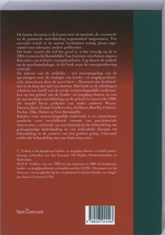 Klassiekers Van De Kinder- En Jeugdpsychiatrie / 2 achterkant