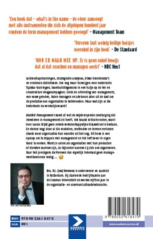 Bullshit management achterkant