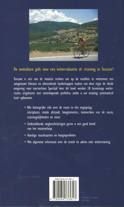 Wielrennen in Toscane achterkant