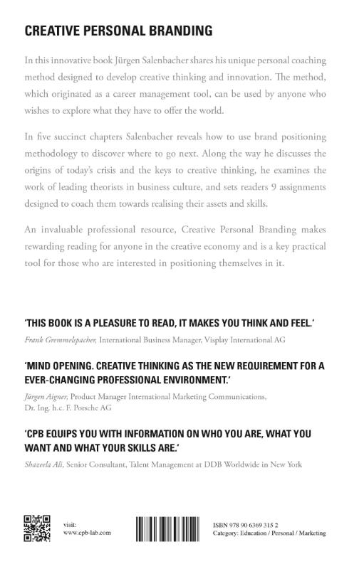 Creative personal branding achterkant