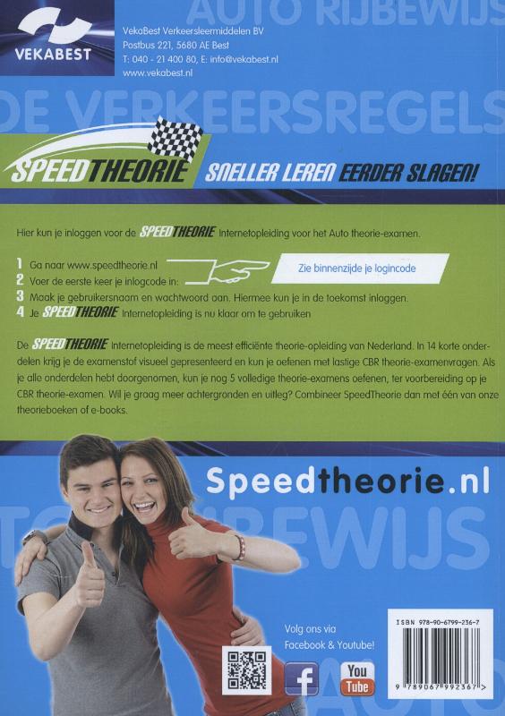 Autorijbewijs Speedtheorie 2 in 1 pakket achterkant