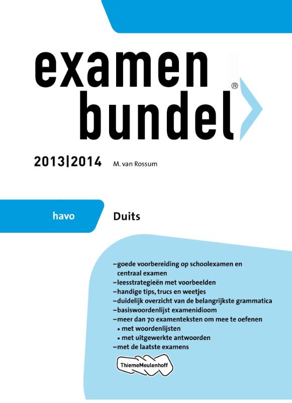 Examenbundel - 2013/2014 HAVO Duits