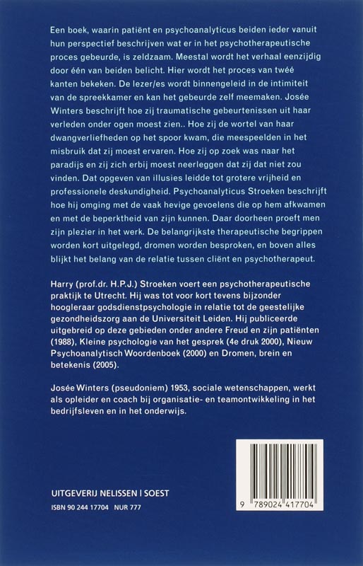 PM-reeks  -   Een psychanalytisch proces van twee kanten bekeken achterkant