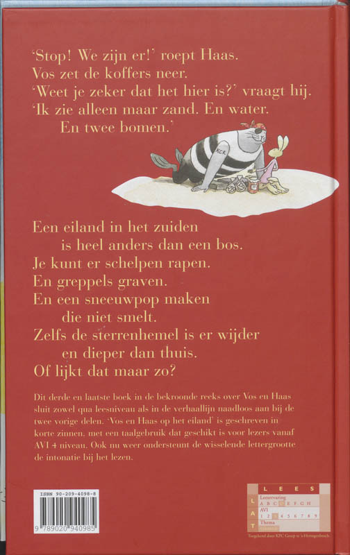 Vos en Haas op het eiland achterkant