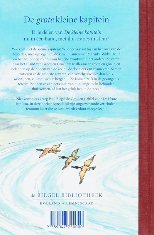 De grote kleine kapitein achterkant