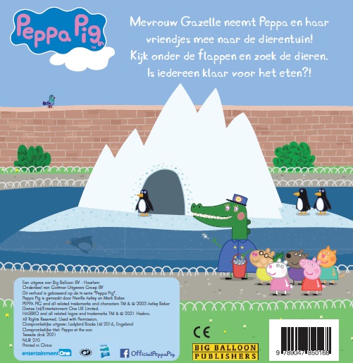 Naar de dierentuin / peppa pig achterkant