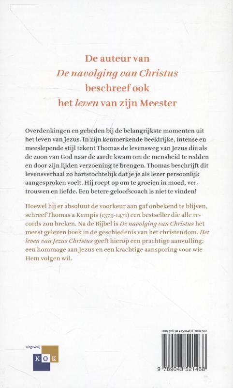 Het leven van Jezus Christus achterkant