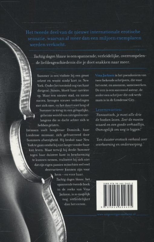 Tachtig dagen blauw achterkant