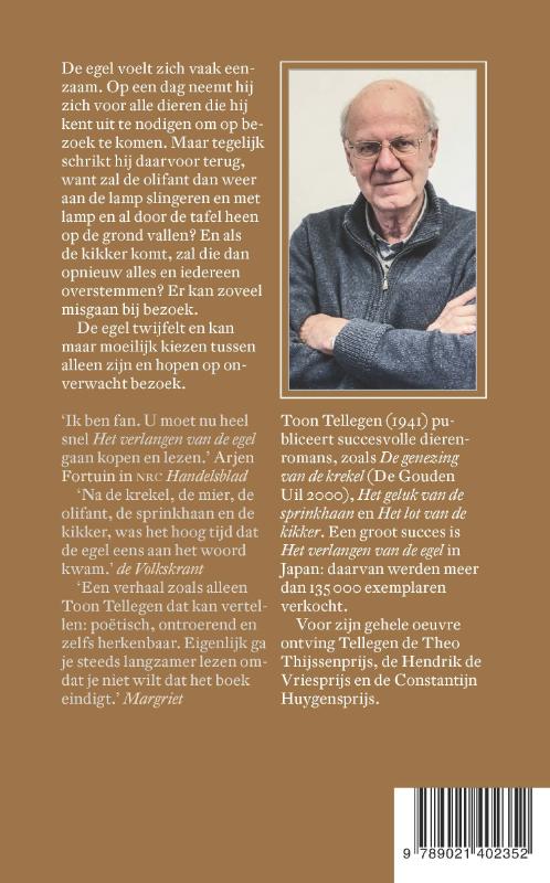 Het verlangen van de egel achterkant