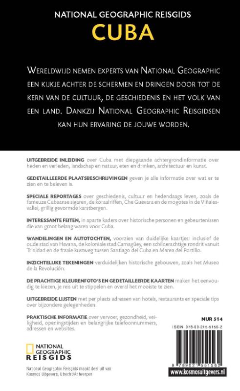 National Geographic Reisgids - Cuba achterkant