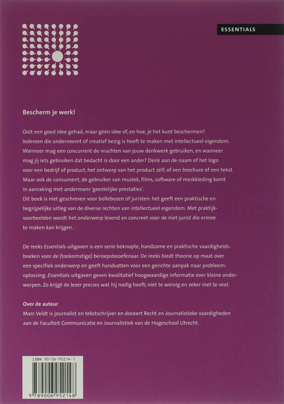 Bescherm je werk! / Essentials achterkant