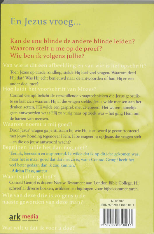 En Jezus vroeg... achterkant