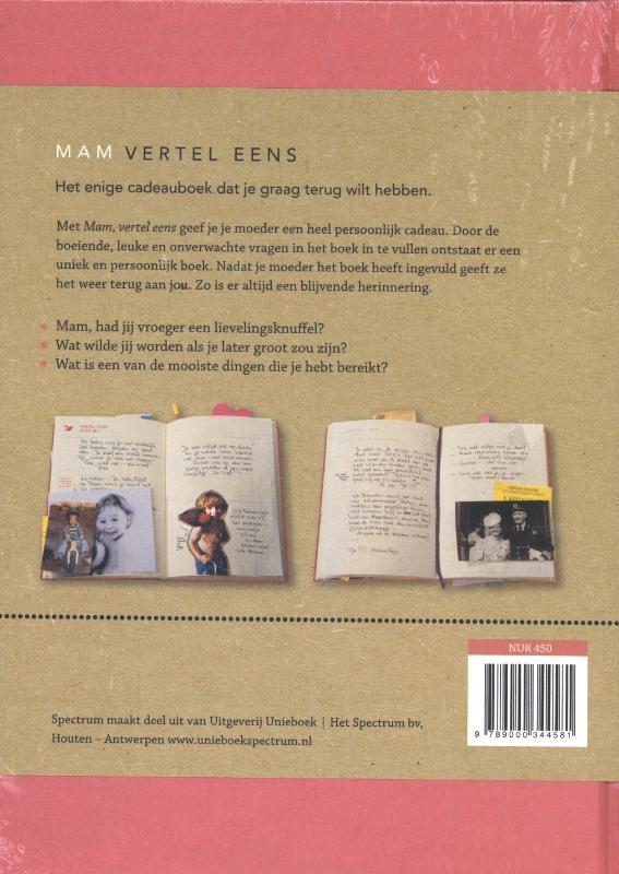 Vertel eens - Mam, vertel eens achterkant