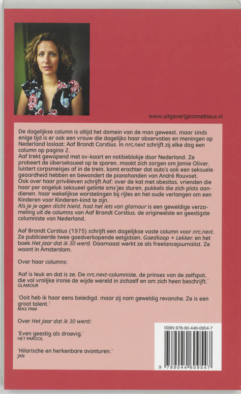 Als Je Je Ogen Dicht Hield, Had Het Iets Van Glamour achterkant