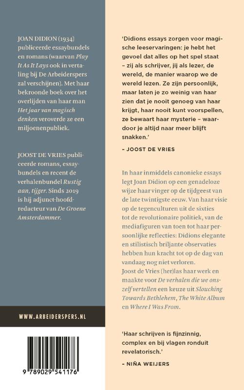 De verhalen die we onszelf vertellen achterkant