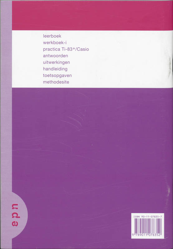 Getal en ruimte / Vwo A/B 2 / deel Antwoorden achterkant